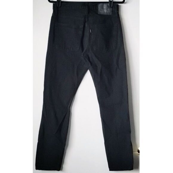 Levi's 512 Slim Fit Taper Jeans Black Denim 30x30 - Picture 3 of 13